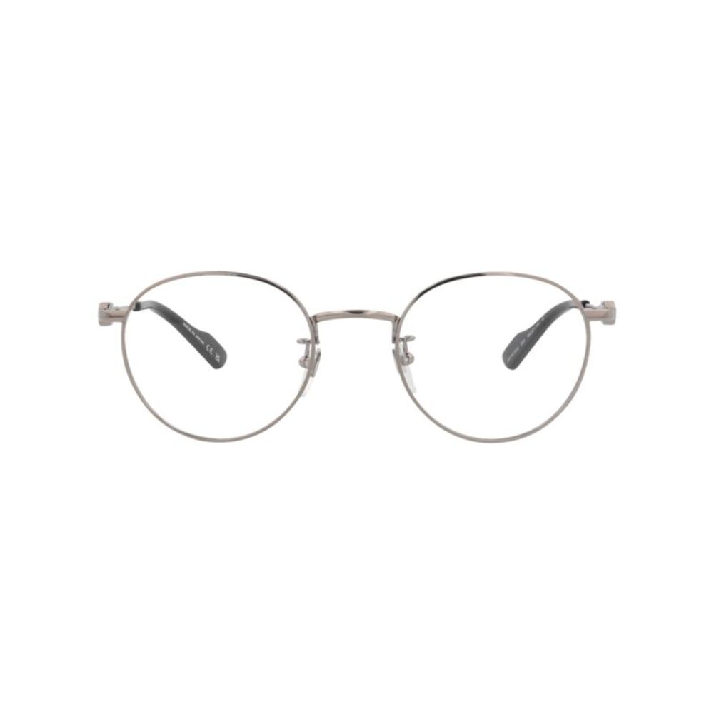 Gucci Round-Frame Metal Optical Frames Silver Womens